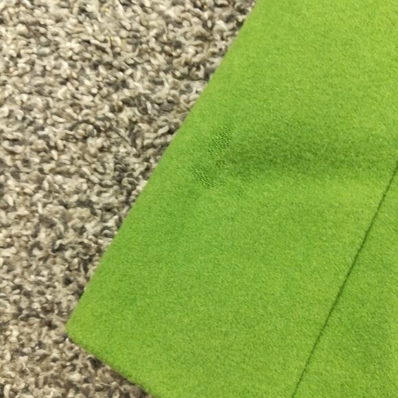 Vintage 2005 J Crew Topcoat Overcoat Wool Green Long Womens Size 4 - Picture 9 of 14